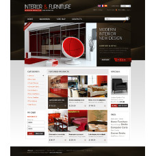 Interior Furniture шаблон PrestaShop: 1.3.0.0