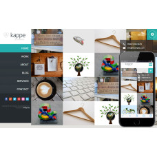 Kappe новый, необычный шаблон портфолио