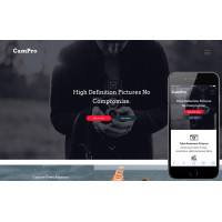 Campro гибкий и современный шаблон портфолио