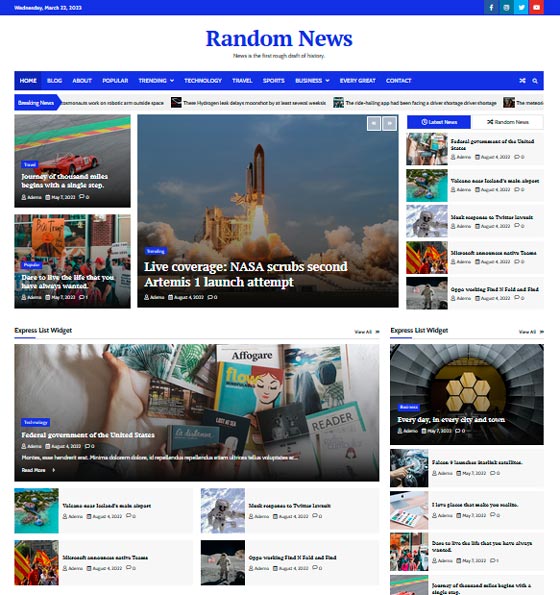 Random News для WordPress