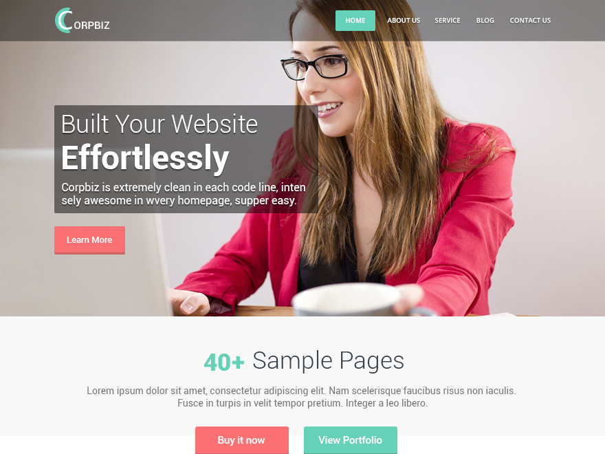 Corpbiz шаблон для WordPress