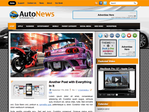 AutoNews шаблон для WordPress