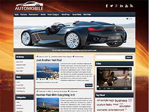 Automobile шаблон для WordPress