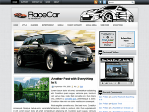 RaceCar шаблон для WordPress