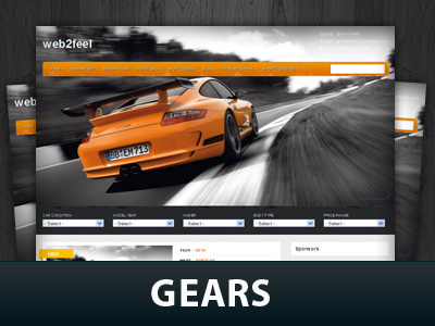 Gears шаблон для WordPress