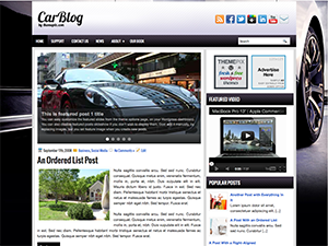 CarBlog шаблон для WordPress
