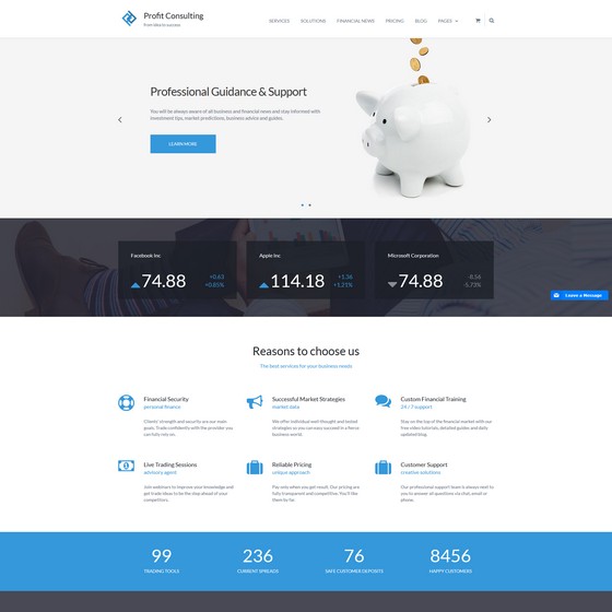 Profit Lite шаблон для WordPress