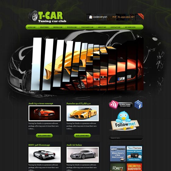 T-Car шаблон для WordPress