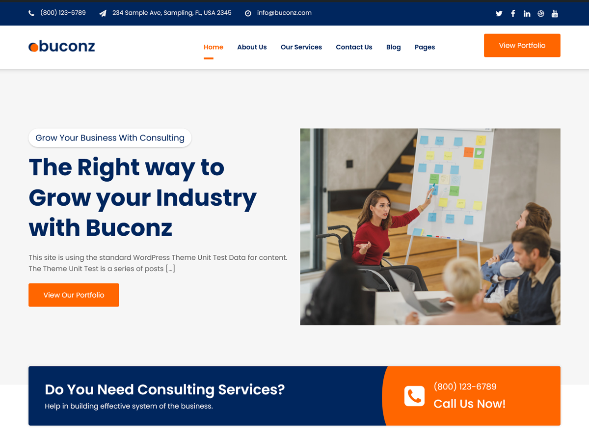 Buconz Starter шаблон для WordPress