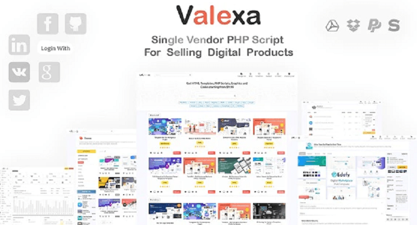 Скрипт магазина цифровых товаров Valexa v1.2.1