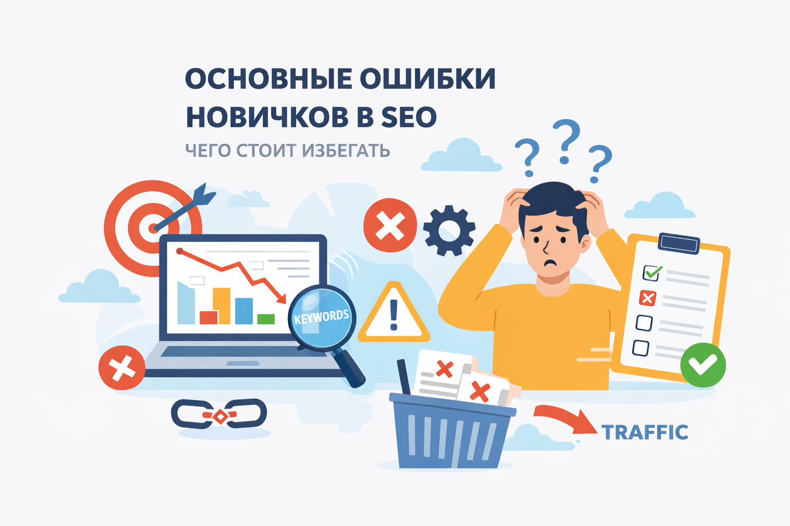Основные ошибки новичков в SEO: чего стоит избегат